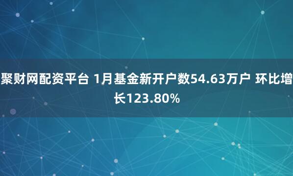 聚财网配资平台 1月基金新开户数54.63万户 环比增长123.80%